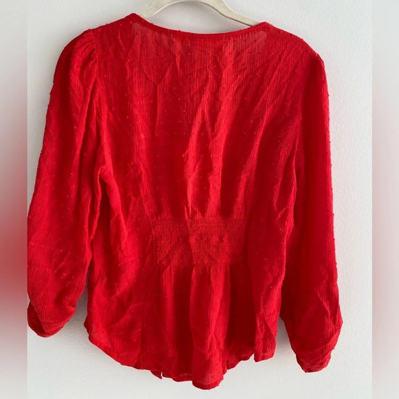 MAEVE by Anthropologie orange-red blouse size 4 - Picture 2 of 11